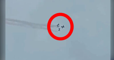 Copertina di Incidente delle Frecce tricolori a Pantelleria: ferito il pilota. In un video la collisione tra i due aerei