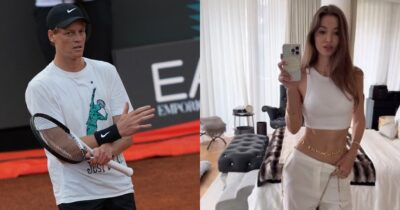 Copertina di Sinner smentisce la relazione con Lara Leito: “Niente di serio”. Lei replica con una storia enigmatica