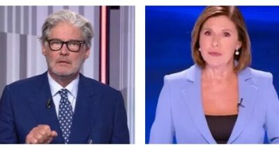 Copertina di “Bianca rimettiti, sei forte. Se non lo fai per altri fallo per Mauro Corona. A parte gli scherzi, sei una roccia”: così Paolo Del Debbio annuncia che Berlinguer non va in onda