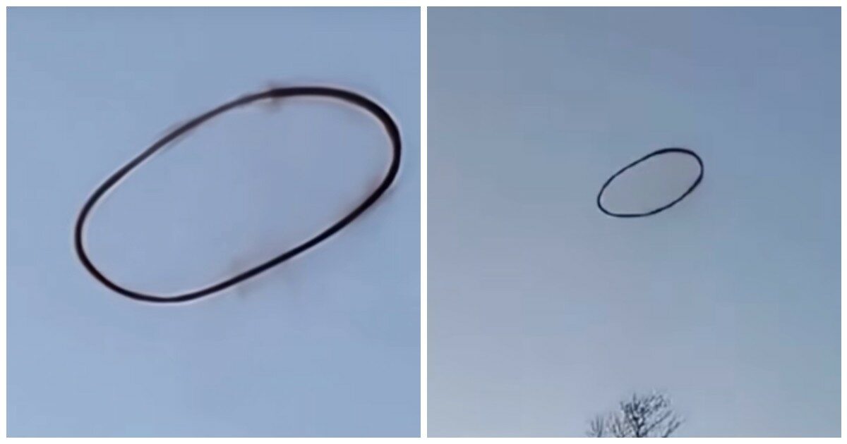 “Ufo? Ho quasi 50 anni e non ho mai visto niente del genere”: un misterioso anello nero fluttua nel cielo, l’incredibile avvistamento – VIDEO