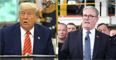 Copertina di Dazi, Trump: “Accordo con Londra”. Starmer: “Giornata storica”. Via le tariffe su acciaio e alluminio, resta quella universale del 10%