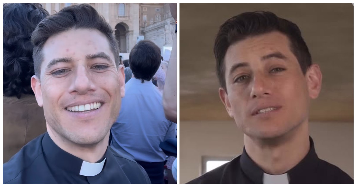Social scatenati per il prete “figo” in piazza San Pietro durante l’annuncio del nuovo Papa: “Scusa, sei single?”. Ecco chi è Padre Heriberto