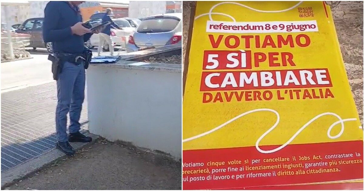 Identificati perché fanno volantinaggio per il referendum. La Cgil denuncia: “Non è la prima volta in questi giorni” Identificati perché fanno volantinaggio per il referendum. La Cgil denuncia: “Non è la prima volta in questi giorni”