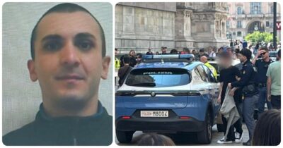Copertina di Emanuele De Maria morto dopo un lancio da un terrazza del Duomo, i vigili del fuoco cercano Chamila Wijesuriya in un laghetto