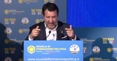 Copertina di Salvini: “Qualcuno a Bruxelles non lavora per la pace”. E sul riarmo: “No a carri armati per paesi Ue”