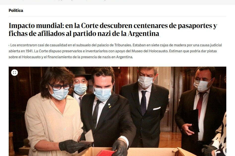 In Argentina casse di champagne piene di tessere naziste: il ritrovamento nel seminterrato della Corte Suprema In Argentina casse di champagne piene di tessere naziste: il ritrovamento nel seminterrato della Corte Suprema