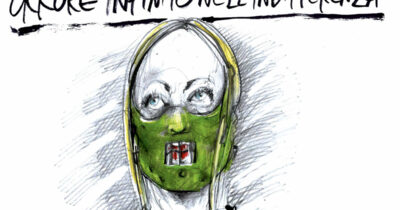 Copertina di La vignetta di Beppe Mora