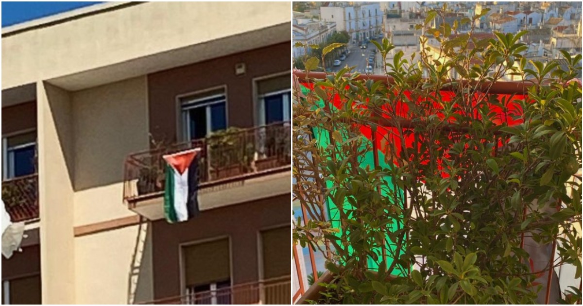 “La polizia a casa per farci togliere la bandiera palestinese? Una sensazione spiacevole”: il racconto della famiglia di Polignano “La polizia a casa per farci togliere la bandiera palestinese? Una sensazione spiacevole”: il racconto della famiglia di Polignano