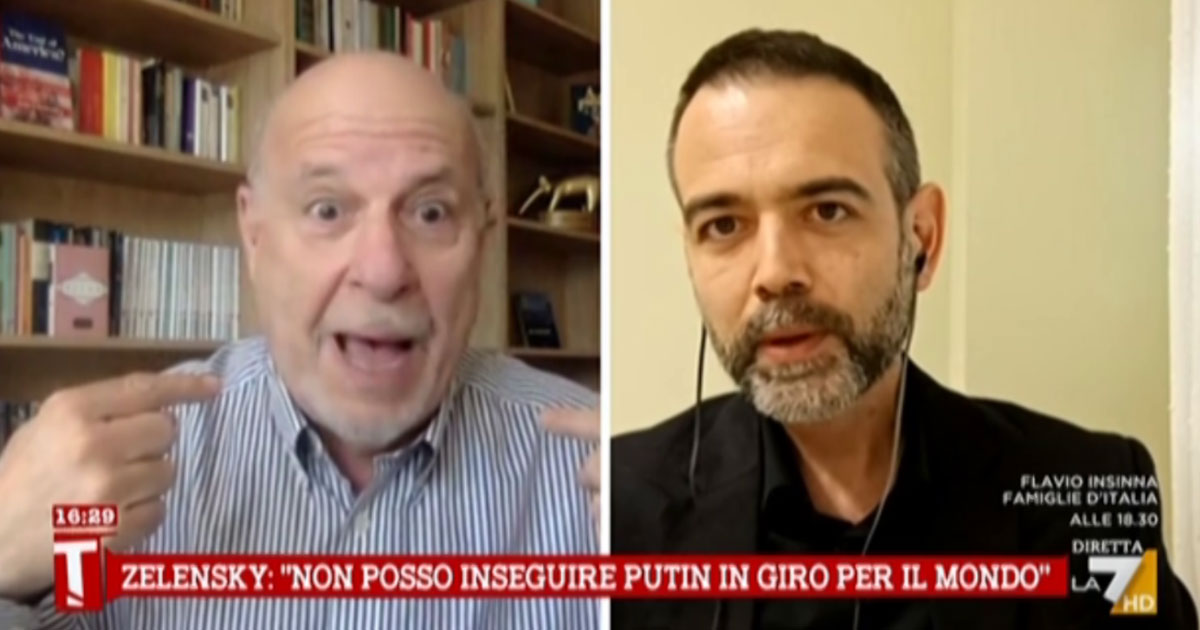 Ucraina, scontro Borgonovo Friedman. “Volenterosi Ue? Come gli umarell ai cantieri”. “Sei rossobruno come Di Battista”. Su La7 Ucraina, scontro Borgonovo Friedman. “Volenterosi Ue? Come gli umarell ai cantieri”. “Sei rossobruno come Di Battista”. Su La7