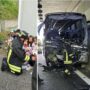 Copertina di Scontro tra tir e un bus di bambini in gita: morta una maestra