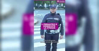Copertina di Polemiche per il video della polizia locale di Milano sui pedoni: “Colpevolizza gli utenti più fragili”