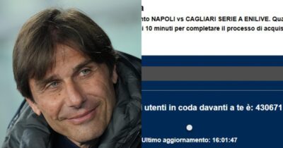 Copertina di Euforia Napoli, oltre 430mila persone in coda per un biglietto per la partita che può portare lo scudetto