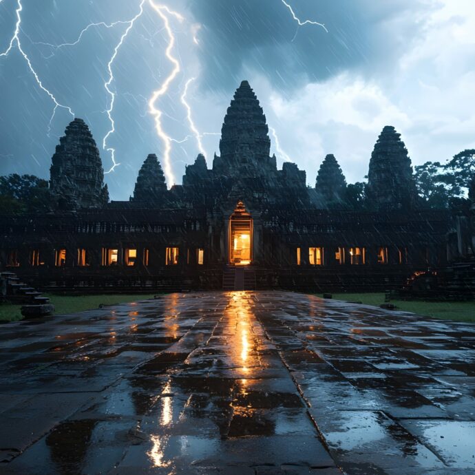 Fulmine colpisce i templi di Angkor Wat in Cambogia: 3 morti e “diversi” feriti nel sito Unesco