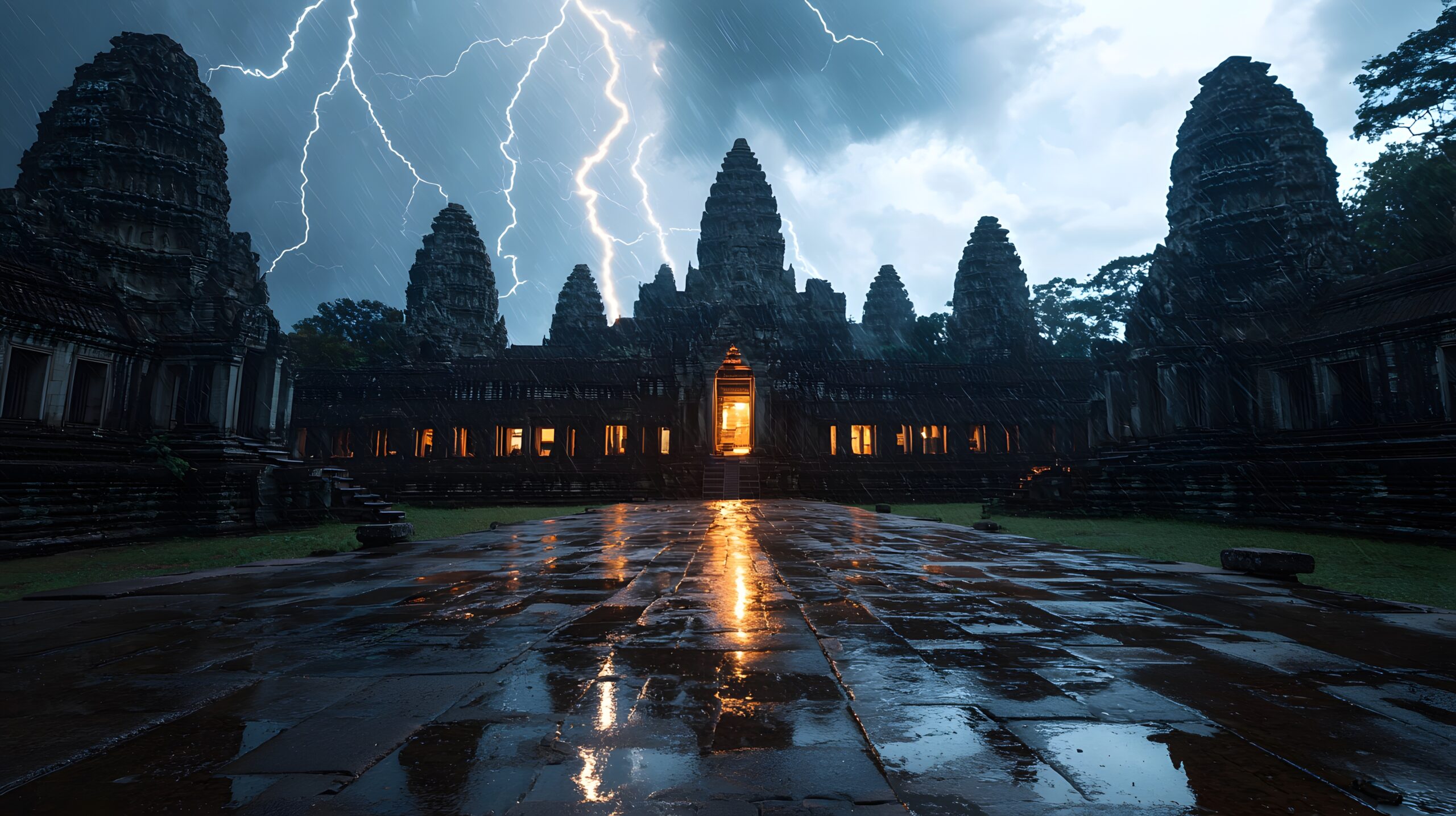 fulmine colpisce i templi di angkor wat in cambogia 3 morti e diversi feriti nel sito unesco