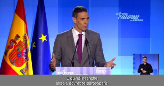 “Perché la Russia esclusa da gare e dall’Eurovision e Israele no? No a doppi standard”: l’intervento di Sanchez
