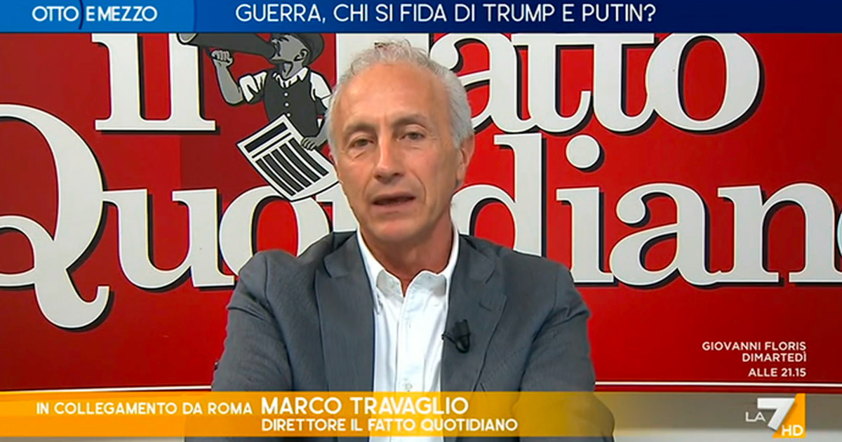 travaglio a la7 spendere 120 miliardi in armi follia se la ue ha un senso agli usa deve dire no
