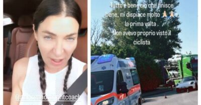 Copertina di “Gli ho detto che avrei voluto essere al suo posto, non l’ho proprio visto. Dove posso guidare le mie auto sportive?”: Elisabetta Franchi investe un ciclista e scoppia la polemica