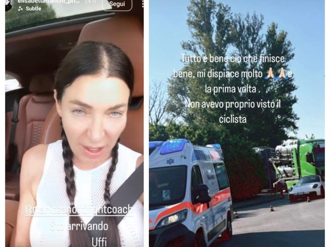 gli ho detto che avrei voluto essere al suo posto non l ho proprio visto dove posso guidare le mie auto sportive elisabetta franchi investe un ciclista e scoppia la polemica