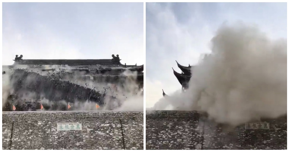“Per fortuna la piazza era vuota, più tardi sarebbe stata una strage di bambini”: paura dopo il crollo della Torre del Tamburo in Cina – IL VIDEO “Per fortuna la piazza era vuota, più tardi sarebbe stata una strage di bambini”: paura dopo il crollo della Torre del Tamburo in Cina – IL VIDEO
