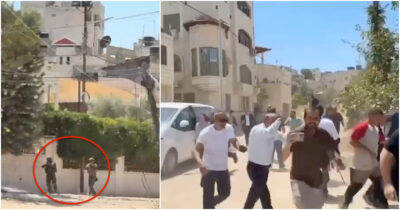 Copertina di Il video dell’esercito israeliano che spara durante la visita dei diplomatici: la fuga delle persone