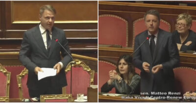 Copertina di Renzi prende in giro Lollobrigida: “È teologo, capostazione e aspirante Nobel per la medicina. Ma quando fa il ministro?”