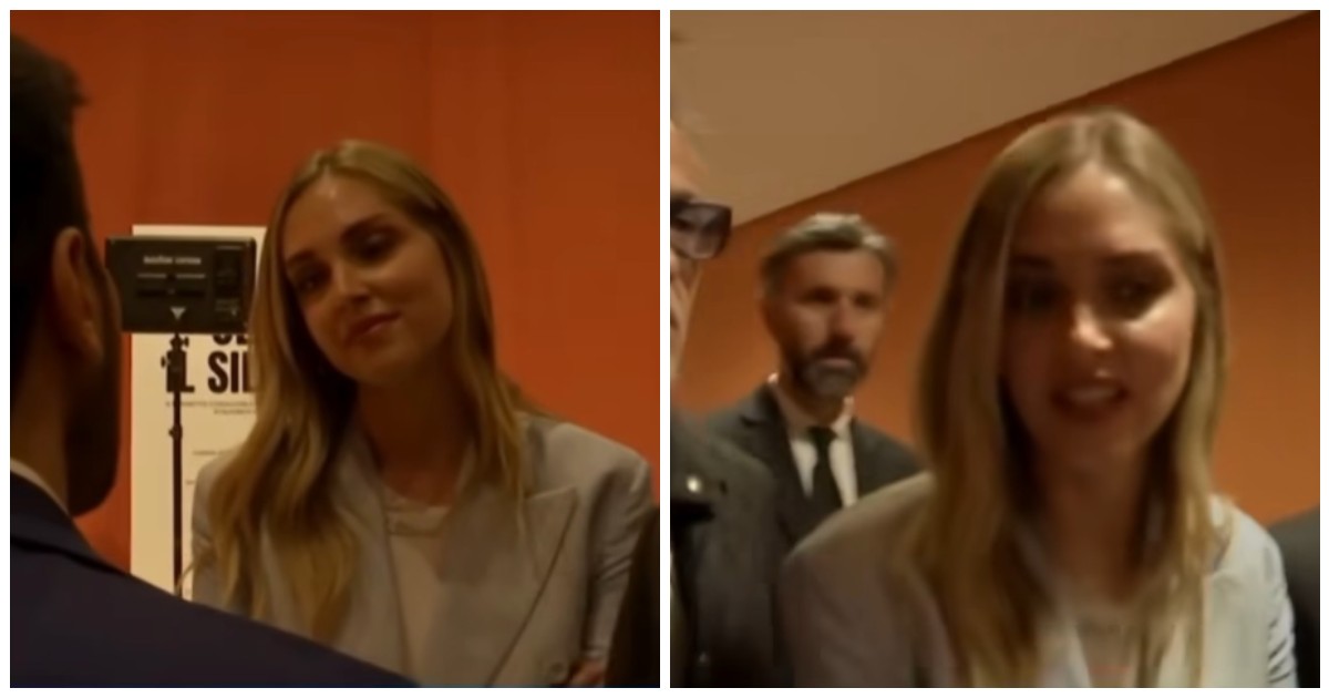 scintille tra chiara ferragni e l inviato di pomeriggio 5 myrta merlino modi orrendi mani addosso