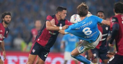 Copertina di Napoli-Cagliari 1-0 e Como-Inter 0-1: gli azzurri vedono lo scudetto | Diretta
