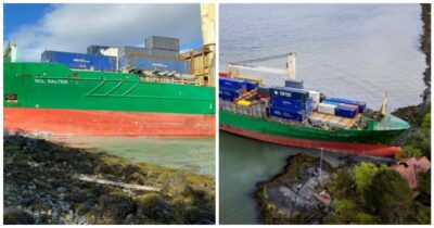 Copertina di “Mi sono ritrovato una nave cargo di 135 metri in giardino, per un soffio non è entrata in camera mia”: il risveglio choc di Johan Helberg – VIDEO