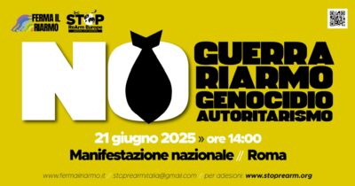 Copertina di Manifestazione contro il riarmo, il via sabato alle 14: il percorso e tutte le altre informazioni