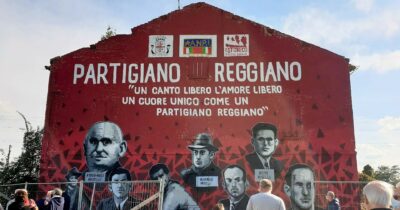 Copertina di L’Appennino Reggiano, dove ogni sasso, ogni balbettio, ogni scheggia  è per ‘L’eterno partigiano’