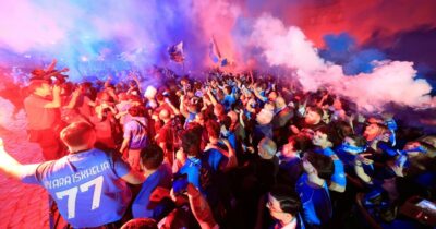Copertina di L’attesa e il delirio: il film di Napoli nel giorno dello scudetto
