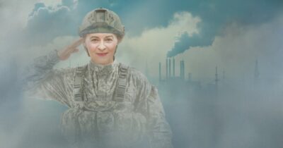 Copertina di Ursula Von der Leyen premiata per la pace mentre organizza il riarmo in Ue