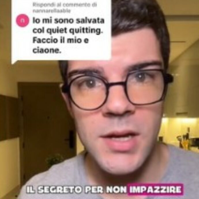 “Avvelenarsi col collega che non fa nulla o farsi venire un’ulcera per una promozione è una perdita di tempo”: così il video sul ‘quiet quitting’ è virale su TikTok