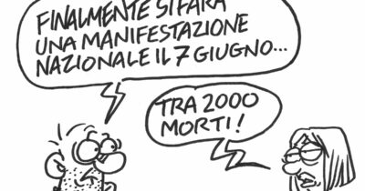 Copertina di La vignetta di Vauro