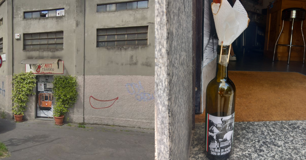 Finta molotov davanti alla Trattoria Arci Traverso a Milano: “È una chiara intimidazione fascista” Finta molotov davanti alla Trattoria Arci Traverso a Milano: “È una chiara intimidazione fascista”