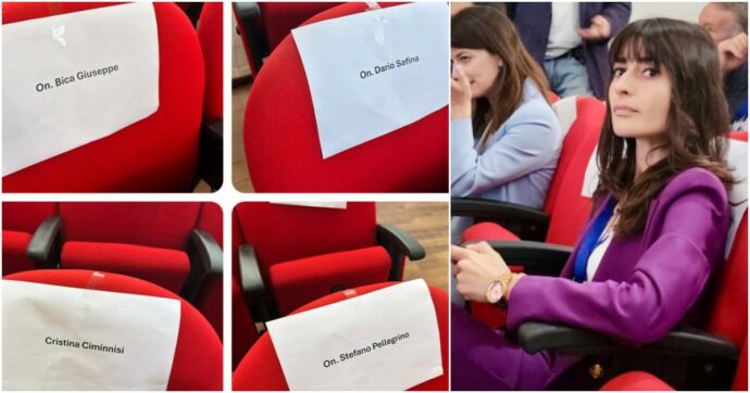Nei segnaposto tutti “onorevoli” tranne lei. La protesta della deputata M5s Ciminnisi. Il sindaco minimizza: “Solo un errore”