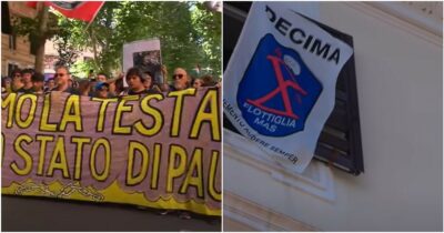 Copertina di Roma, corteo contro il dl Sicurezza: “Siamo 150mila”. Attivisti pro-Pal: “Bloccheremo il giro d’Italia”