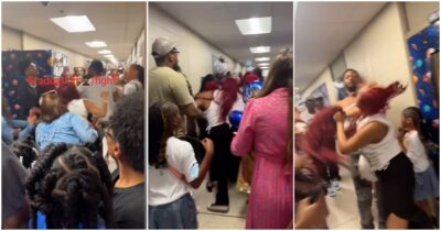 Copertina di Botte da orbi alla cerimonia di diploma di una scuola elementare: furiosa rissa tra genitori con i figli che gridano “basta” – VIDEO