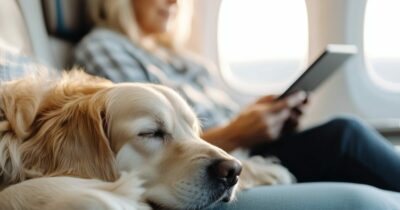 Copertina di Quanto costa viaggiare in aereo con cani e gatti? Dai 73 euro di Ita ai 400 di Air France, le tariffe per portare gli amici a 4 zampe in cabina o in stiva