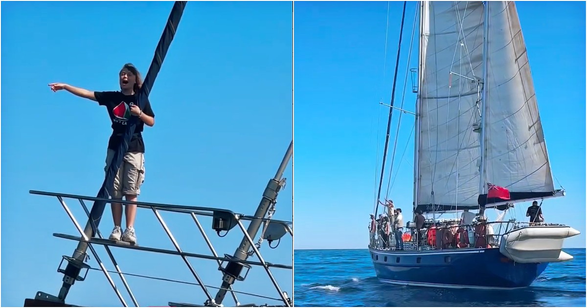 Salpata dal porto di Catania la Freedom Flotilla diretta a Gaza: a bordo anche Greta Thunberg e l’attore Liam Cunningham Salpata dal porto di Catania la Freedom Flotilla diretta a Gaza: a bordo anche Greta Thunberg e l’attore Liam Cunningham