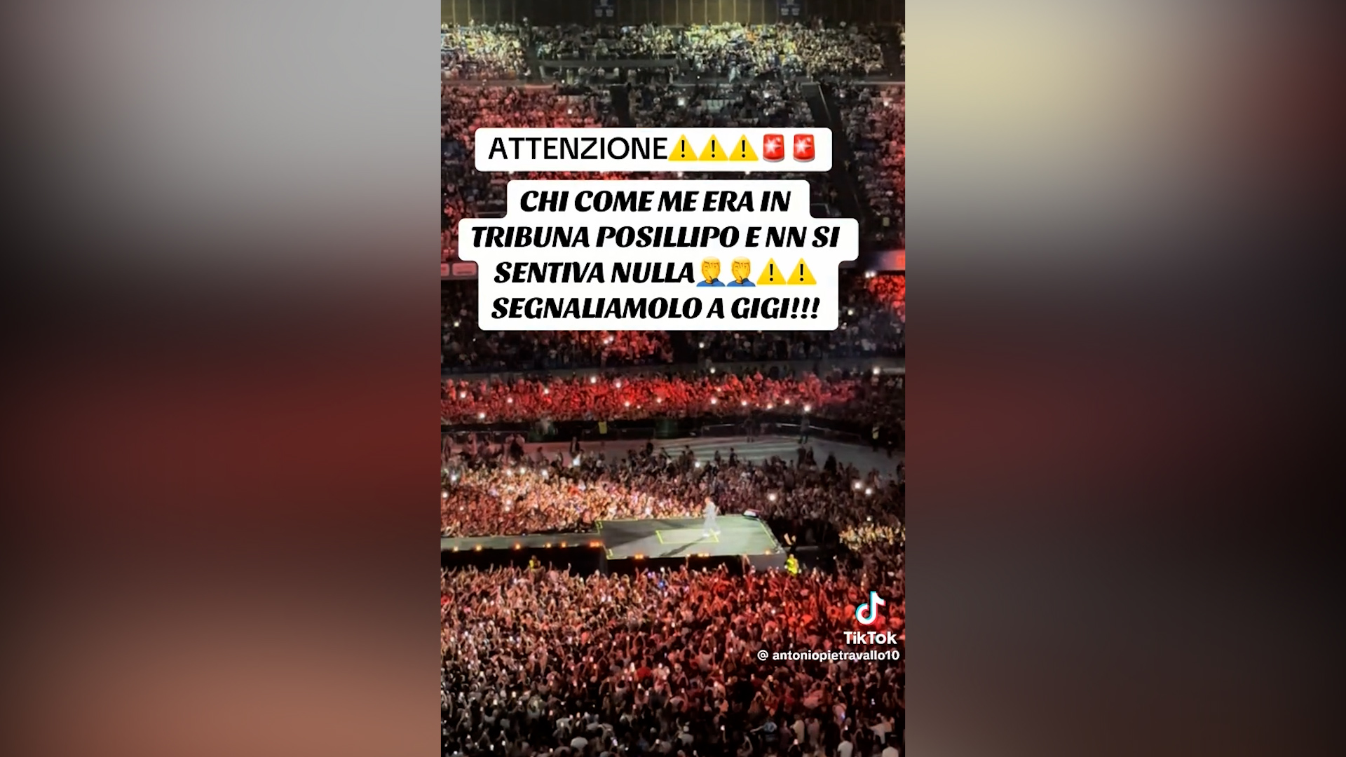 “Non si sentiva nulla, Gigi D’Alessio fai le prove bene la prossima volta”: la rabbia dei fan dopo il concerto a Napoli (ma i problemi d’acustica ci sono sempre) “Non si sentiva nulla, Gigi D’Alessio fai le prove bene la prossima volta”: la rabbia dei fan dopo il concerto a Napoli (ma i problemi d’acustica ci sono sempre)