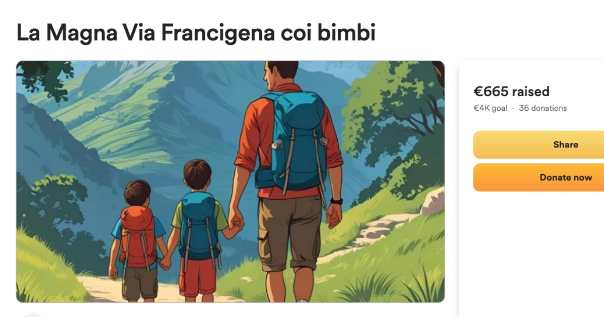 Fermate il crowdfunding del maestro che vuol portare i bimbi sulla via Francigena! Fermate il crowdfunding del maestro che vuol portare i bimbi sulla via Francigena!