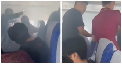Copertina di Esplode powerbank in volo, fumo e paura a bordo: l’aereo torna indietro dopo 15 minuti – IL VIDEO