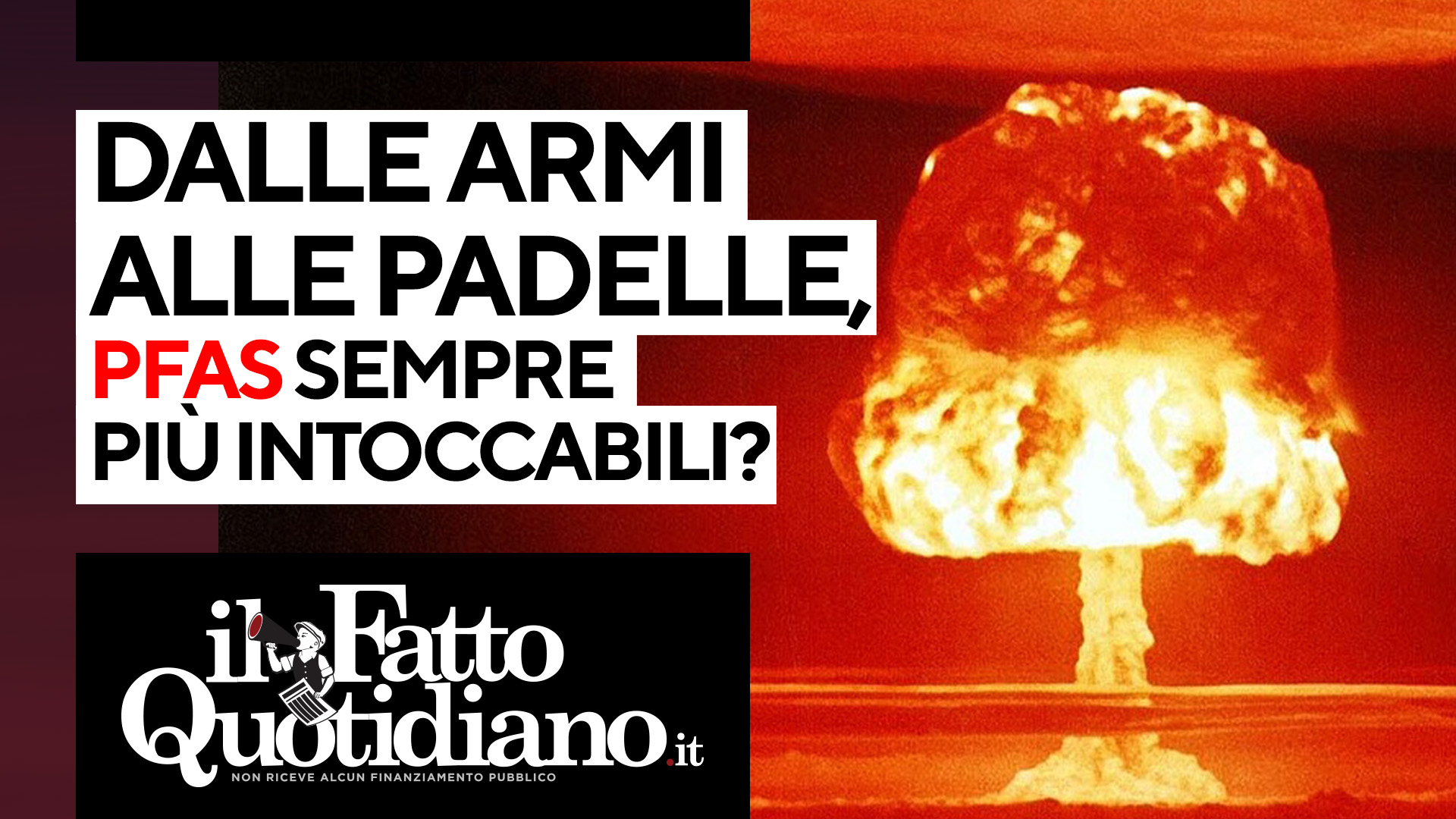 Dagli oggetti di uso comune alle armi. Pfas sempre più ‘intoccabili’? Segui la diretta con Greenpeace Dagli oggetti di uso comune alle armi. Pfas sempre più ‘intoccabili’? Segui la diretta con Greenpeace