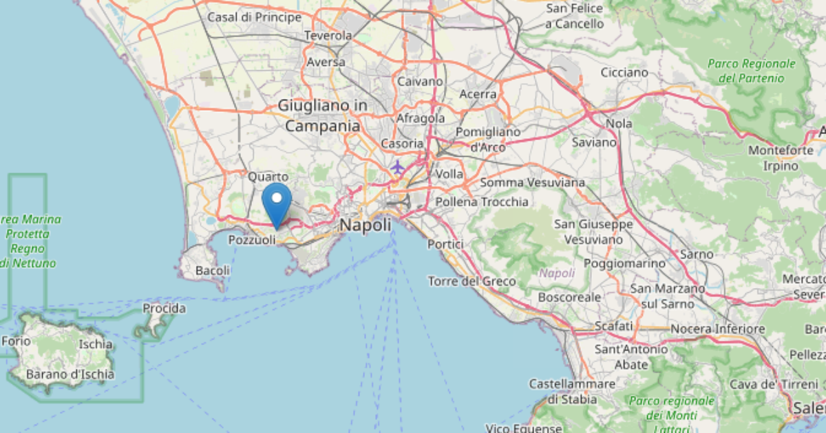 campi flegrei un altra scossa di magnitudo 3 2 avvertita anche a napoli