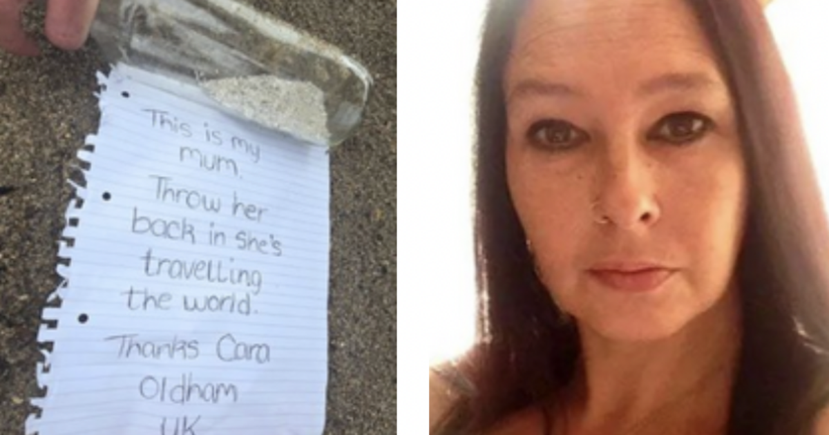“Queste sono le ceneri della mia mamma. Se hai trovato questa bottiglia, ributtala in mare, lei sta facendo il giro del mondo”: la storia di Cara Melia è virale “Queste sono le ceneri della mia mamma. Se hai trovato questa bottiglia, ributtala in mare, lei sta facendo il giro del mondo”: la storia di Cara Melia è virale