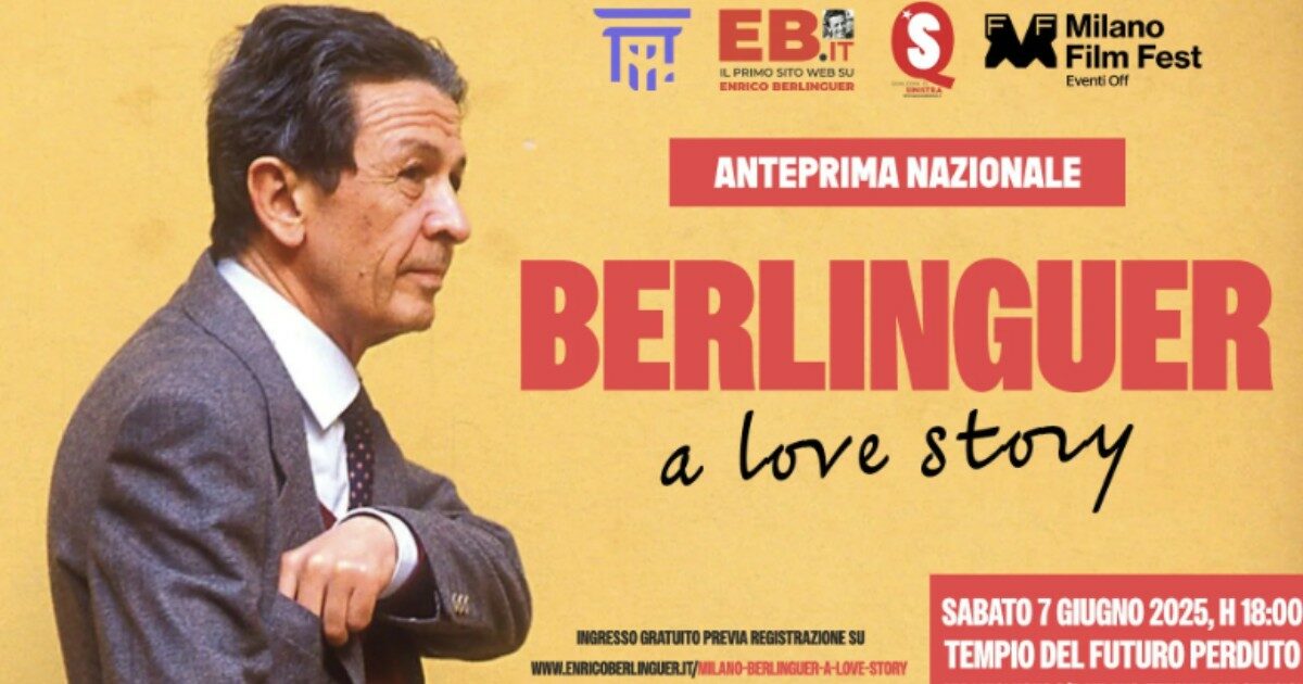 Berlinguer. A Love Story: l’anteprima del film al Tempio del Futuro Perduto di Milano