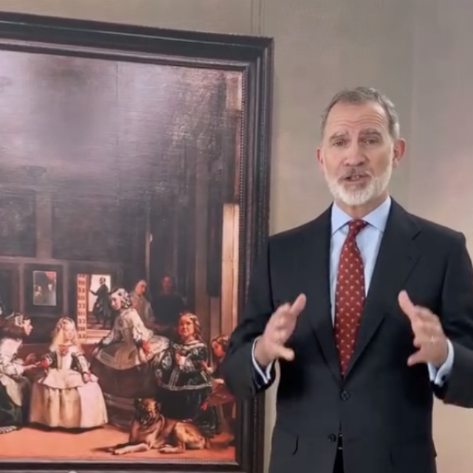 Re Felipe di Spagna si trasforma in critico d’arte per raccontare i suoi antenati dipinti in “Las Meninas” di Diego Velázquez – IL VIDEO