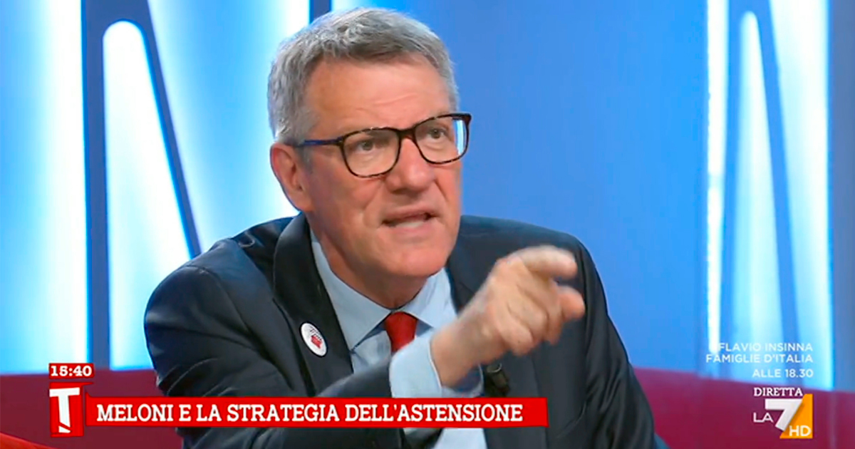 Referendum, Landini a La7: “Da Meloni paraculaggine, ha paura che il voto cancelli le sue leggi balorde”. Su La7