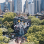 Copertina di Botanic Pulse, il primo ecomurale della non-profit italiana Yourban 2030 sui muri di Hell’s Kitchen Park
